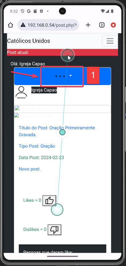 Denunciando Post