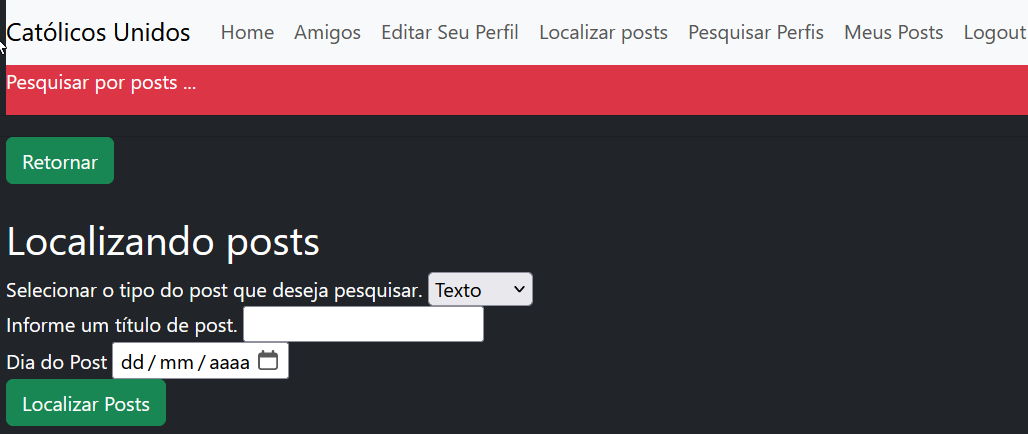 Menu no PC